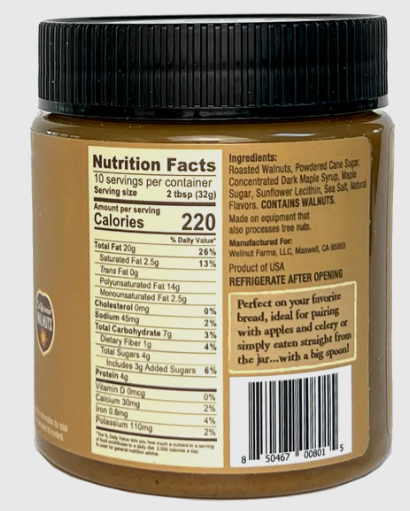 Wellnut Farms Maple Walnut Butter