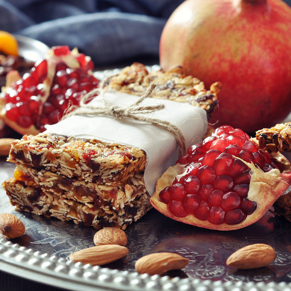 Hearty Pomegranate Oat Bars