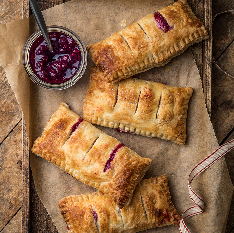 Pomegranate Filled Puffed Pastry