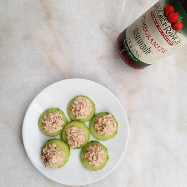 Cucumber Goat Cheese Crackers